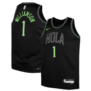 Robusto Lussuoso Zion Williamson New Orleans Pelicans Nike Youth Swingman Replica Jersey City Edition Black  per i veri fan