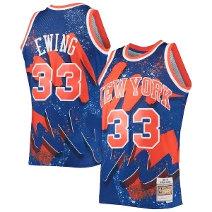 Robusto Moderno Gorgeous Patrick Ewing New York Knicks Hardwood Classics 1991/92 Hyper Hoops Swingman Jersey Blue  per i veri fan