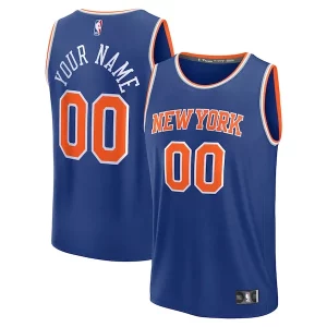 Duraturo New York Knicks Custom Fast Break Jersey Blue Icon Edition  per i veri fan