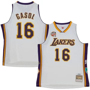 Carino Splendido Cool Pau Gasol Los Angeles Lakers Unisex Hall of Fame Class of 2023 Throwback Swingman Jersey White  per i veri fan