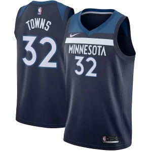 Robusto Pratico Incantevole Karl Anthony Towns Minnesota Timberwolves Nike Swingman Jersey Navy Icon Edition  per i veri fan