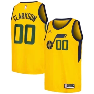 Robusto Raffinato Gorgeous Jordan Clarkson Utah Jazz Jordan Brand Swingman Player Jersey Statement Edition Yellow  per i veri fan