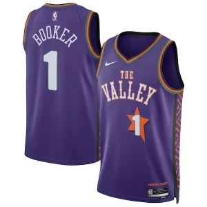 Robusto Resistente Devin Booker Phoenix Suns Nike Unisex 2024/25 Swingman Player Jersey City Edition Purple  per i veri fan
