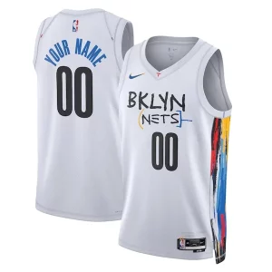 Robusto Sofisticato Eccezionale Brooklyn Nets Nike Unisex 2022/23 Swingman Custom Jersey City Edition White  per i veri fan