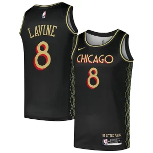 Robusto Splendido Incantevole Zach LaVine Chicago Bulls Nike Swingman Player Jersey City Edition Black  per i veri fan