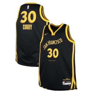 Robusto Stephen Curry Golden State Warriors Nike Youth Swingman Replica Jersey City Edition Black  per i veri fan
