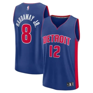 Trendy Eccezionale Ottimo Tim Hardaway Jr. Detroit Pistons Fast Break Replica Player Jersey Icon Edition Blue  per i veri fan