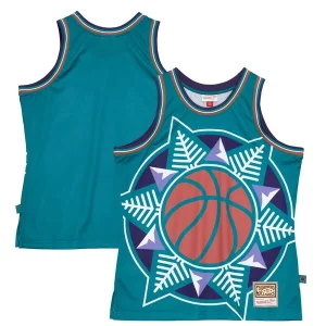Robusto Utah Jazz Hardwood Classics Blown Out Fashion Jersey Turquoise  per i veri fan