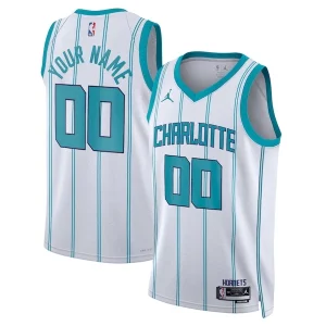 Sofisticato Charlotte Hornets Jordan Brand Unisex Swingman Custom Jersey White Association Edition  per i veri fan