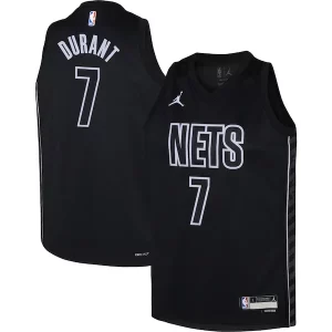 Sofisticato Delizioso Bellissimo Kevin Durant Brooklyn Nets Jordan Brand Youth Swingman Jersey Statement Edition Black  per i veri fan