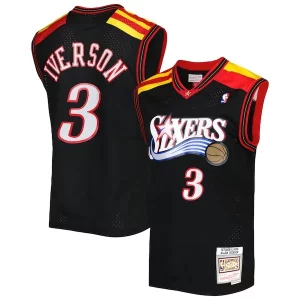 Sofisticato Fascinante Allen Iverson Philadelphia 76ers Hardwood Classics 2006/07 Swingman Jersey Black  per i veri fan