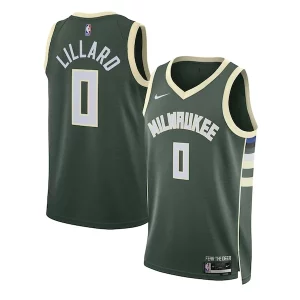 Sofisticato Gorgeous Robusto Damian Lillard Milwaukee Bucks Nike Unisex Swingman Jersey Icon Edition Hunter Green  per i veri fan