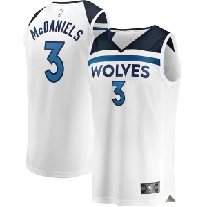 Sofisticato Jaden McDaniels Minnesota Timberwolves Youth Fast Break Replica Player Jersey Association Edition White  per i veri fan
