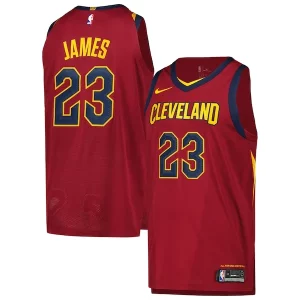 Sofisticato LeBron James Cleveland Cavaliers Nike Authentic Player Jersey Icon Edition Wine  per i veri fan