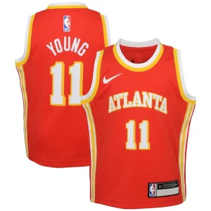 Sofisticato Meraviglioso Elegante Trae Young Atlanta Hawks Nike Preschool Swingman Player Jersey Icon Edition Red  per i veri fan
