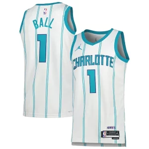 Sofisticato Raffinato LaMelo Ball Charlotte Hornets Jordan Brand Unisex Swingman Jersey Association Edition White/Teal  per i veri fan