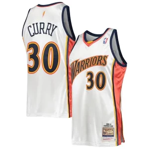 Sofisticato Stephen Curry Golden State Warriors 2009/10 Hardwood Classics Authentic Jersey White  per i veri fan