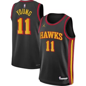 Sofisticato Trae Young Atlanta Hawks Jordan Brand Youth Swingman Jersey Statement Edition Black  per i veri fan