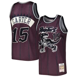 Sofisticato Vince Carter Toronto Raptors Hardwood Classics Off Court Swingman Jersey Purple  per i veri fan