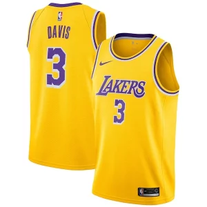 Splendido Anthony Davis Los Angeles Lakers Nike 2019/20 Swingman Jersey Gold Icon Edition  per i veri fan