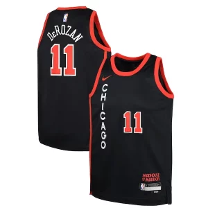 Splendido Bellissimo DeMar DeRozan Chicago Bulls Nike Youth Swingman Replica Jersey City Edition Black  per i veri fan