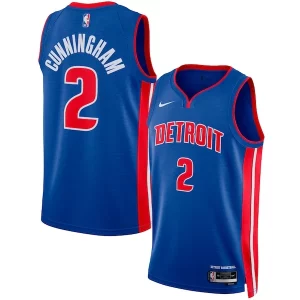 Splendido Cade Cunningham Detroit Pistons Nike Unisex Swingman Jersey Icon Edition Blue/White  per i veri fan