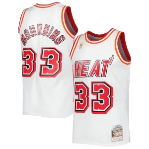 Splendido Classico Versatile Alonzo Mourning Miami Heat Hardwood Classics Swingman Jersey White  per i veri fan