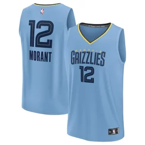 Splendido Cool Ja Morant Memphis Grizzlies Youth Fast Break Replica Player Jersey Statement Edition Light Blue  per i veri fan