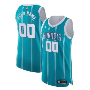 Splendido Elegante Cool Charlotte Hornets Nike 2021/22 Diamond Swingman Authentic Custom Jersey Icon Edition Teal  per i veri fan