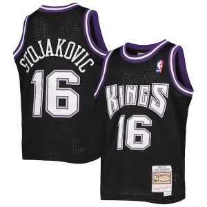 Splendido Gorgeous Resistente Peja Stojakovic Sacramento Kings Youth 2001/02 Hardwood Classics Swingman Jersey Black  per i veri fan