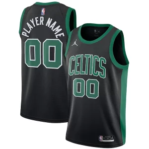 Splendido Incantevole Elegante Boston Celtics Jordan Brand Swingman Custom Jersey Statement Edition Black  per i veri fan