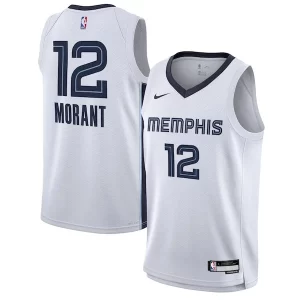 Splendido Ja Morant Memphis Grizzlies Nike Youth Swingman Jersey Association Edition White  per i veri fan