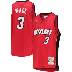 Splendido Resistente Raffinato Dwyane Wade Miami Heat Youth 2005/06 Hardwood Classics Swingman Jersey Red  per i veri fan