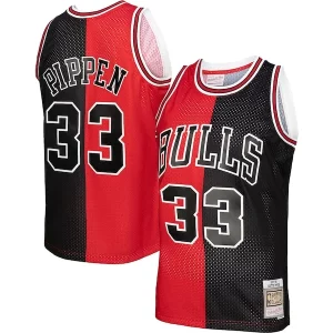 Splendido Scottie Pippen Chicago Bulls Big & Tall Hardwood Classics 1997/98 Split Swingman Jersey Red/Black  per i veri fan