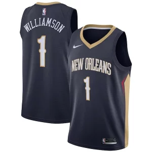 Splendido Trendy Gorgeous Zion Williamson New Orleans Pelicans Nike 2019 NBA Draft First Round Pick Swingman Jersey Navy Icon Edition/White  per i veri fan