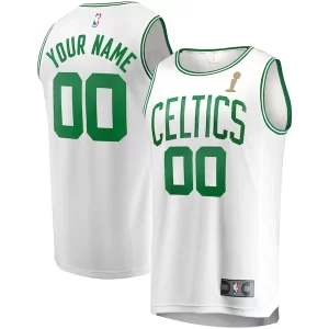Stupendo Classico Boston Celtics 2024 NBA Finals Champions Custom Fast Break Jersey White Association Edition  per i veri fan