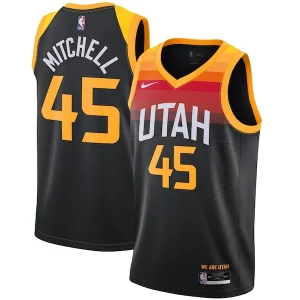 Stupendo Donovan Mitchell Utah Jazz Nike 2021/22 Swingman Player Jersey Black City Edition  per i veri fan
