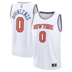 Stupendo Donte DiVincenzo New York Knicks Fast Break Replica Player Jersey Association Edition White  per i veri fan