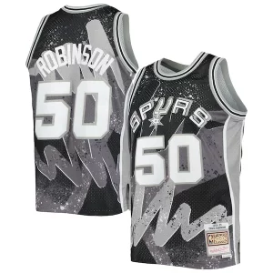 Stupendo Fascinante Sofisticato David Robinson San Antonio Spurs Hardwood Classics 1998/99 Hyper Hoops Swingman Jersey Black  per i veri fan