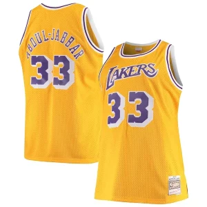 Stupendo Kareem Abdul Jabbar Los Angeles Lakers 1984/85 Big & Tall Hardwood Classics Swingman Jersey Gold  per i veri fan