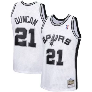 Stupendo Ottimo Tim Duncan San Antonio Spurs 1998/99 Hardwood Classics Swingman Jersey White  per i veri fan