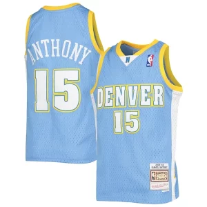 Stupendo Pratico Carmelo Anthony Denver Nuggets Youth 2003 04 Hardwood Classics Swingman Jersey Powder Blue  per i veri fan