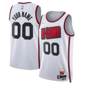 Stupendo Pratico Houston Rockets Nike Unisex 2024/25 Custom Swingman Jersey City Edition White  per i veri fan