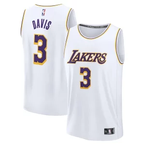 Stupendo Raffinato Bellissimo Anthony Davis Los Angeles Lakers Youth Fast Break Replica Player Jersey Association Edition White  per i veri fan