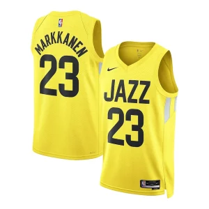 Pratico Trendy Elegante Lauri Markkanen Utah Jazz Nike Unisex Swingman Jersey Association Edition Gold  per i veri fan