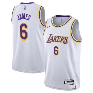 Stupendo Raffinato LeBron James Los Angeles Lakers Nike Youth Swingman Jersey Association Edition White  per i veri fan