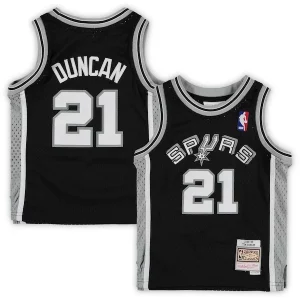 Stupendo Tim Duncan San Antonio Spurs Preschool 1998/99 Hardwood Classics Throwback Team Jersey Black  per i veri fan