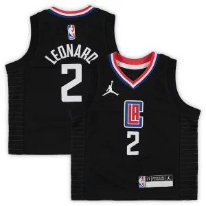 Stupendo Trendy Kawhi Leonard LA Clippers Jordan Brand Toddler 2020/21 Jersey Black Statement Edition  per i veri fan