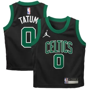 Trendy Cool Jayson Tatum Boston Celtics Jordan Brand Preschool 2022/23 Replica Jersey Statement Edition Black  per i veri fan