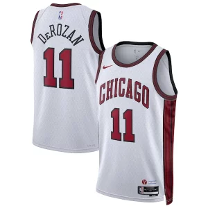 Trendy DeMar DeRozan Chicago Bulls Nike Unisex 2022/23 Swingman Jersey City Edition White  per i veri fan